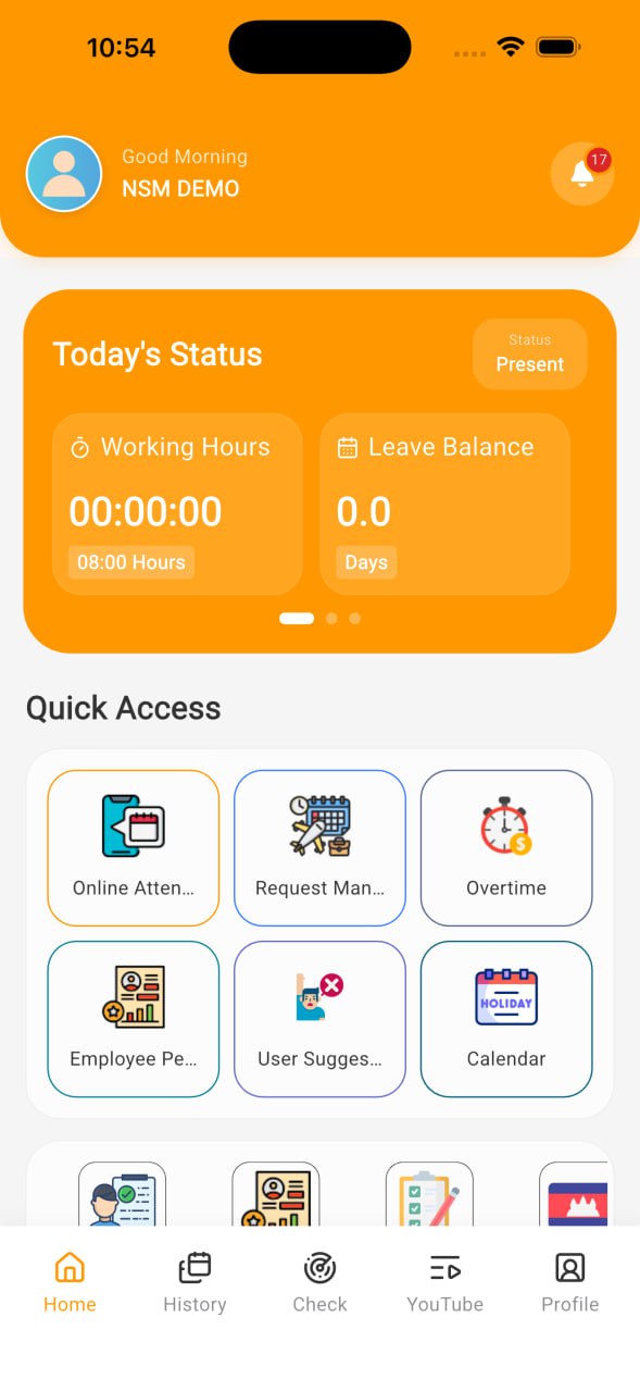 HR App Dashboard